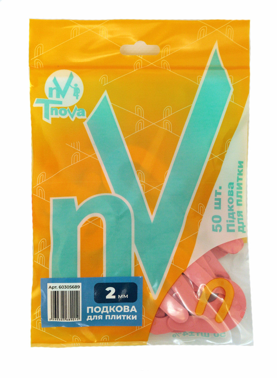 Hufeisen-Abstandshalter für Fliesen 2mm (50 Stk.) TnoVa