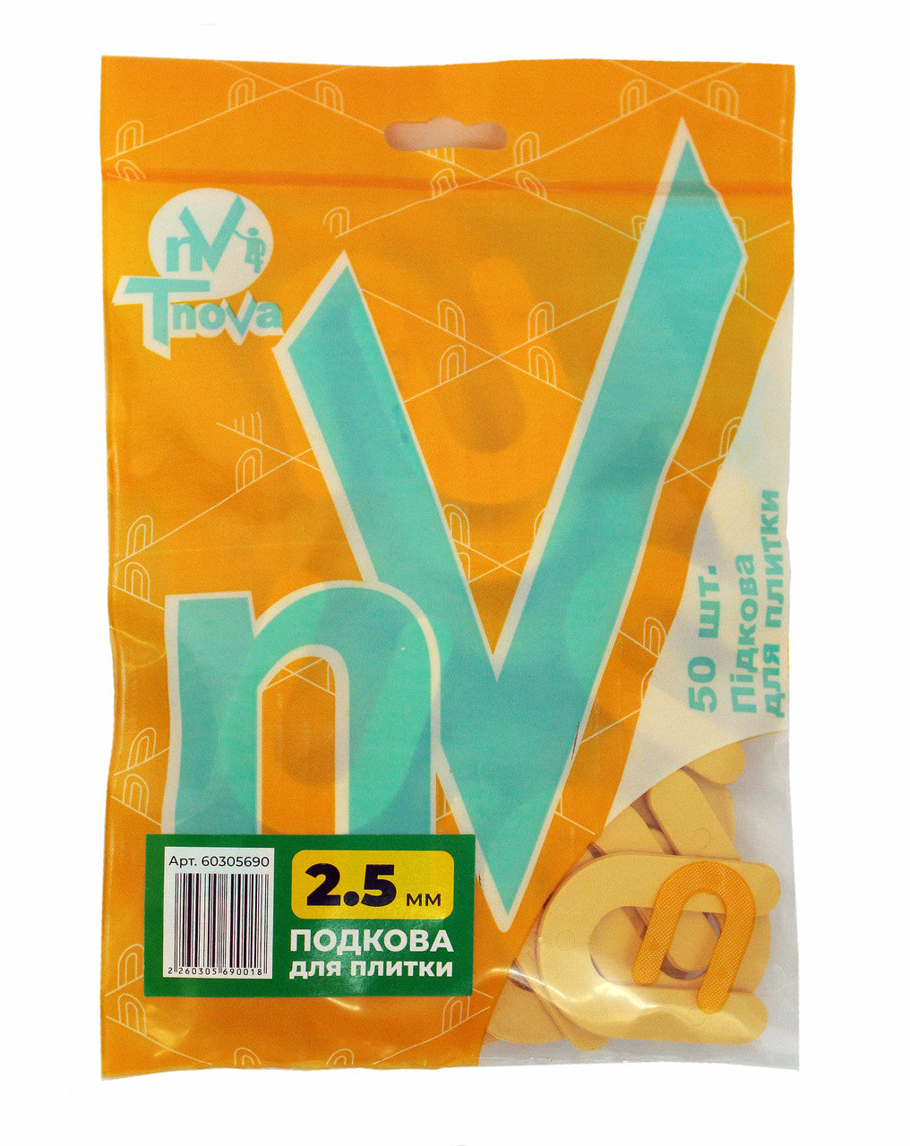 Hufeisen-Abstandshalter für Fliesen 2,5mm (50 Stk.) TnoVa