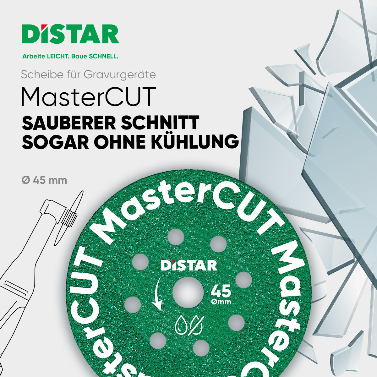 DIAMANTTRENNSCHEIBE 1A1R V 45X0,8X4X5,8 MASTERCUT – 87015424055