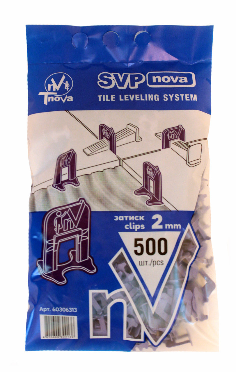 Clips für Fliesennivelliersystem 2 mm (500 Stk.) TnoVa
