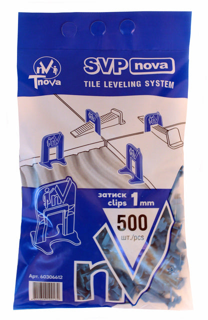 Clips für Fliesennivelliersystem 1 mm (500 Stk.) TnoVa