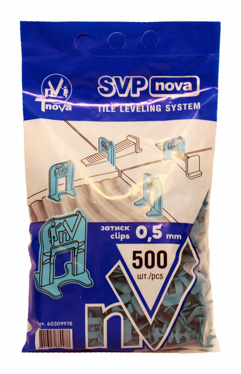 Clips für Fliesennivelliersystem 0,5mm (500 Stk.) TnoVa