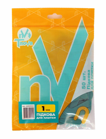 Hufeisen-Abstandshalter für Fliesen 1mm (50 Stk.) TnoVa