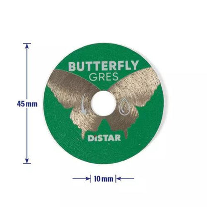 Distar Diamanttrennscheibe 45x0,6x9,6h Butterfly ohne Aufnahme