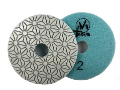 Diamant Schleifpad Blume 100 mm – Nassschliff T-Nova