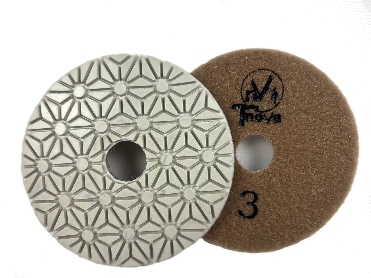 Diamant Schleifpad Blume 100 mm – Nassschliff T-Nova