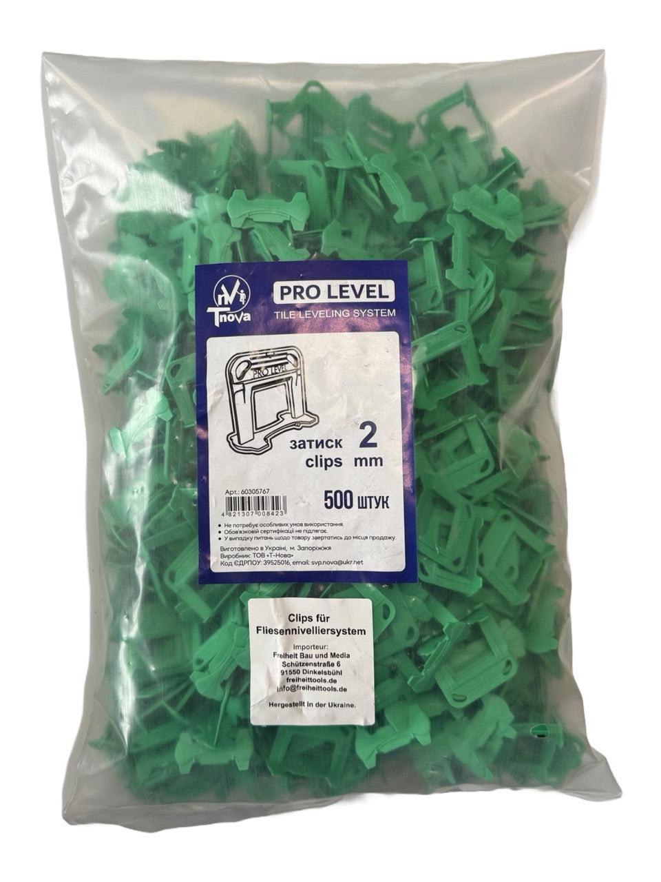 Clips für Fliesennivelliersystem Pro Level 2 mm (500 Stk.) TnoVa