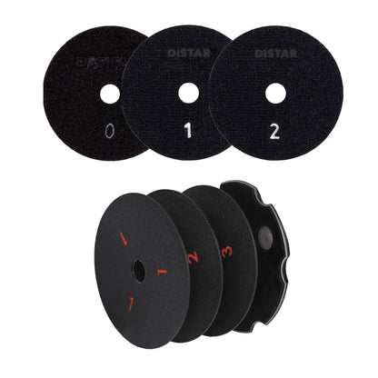 Click-Lock PRO Set  100 mm + 3× Diamant-Polierpads CoolPAD #0 #1 #2