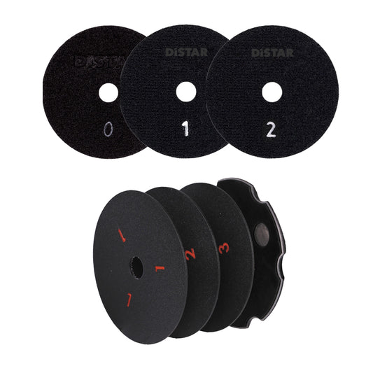 Click-Lock PRO Set  100 mm + 3× Diamant-Polierpads CoolPAD #0 #1 #2