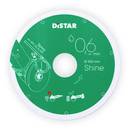 Diamantscheibe SHINE 0,6mm/100mm + SPRAY System DISTAR