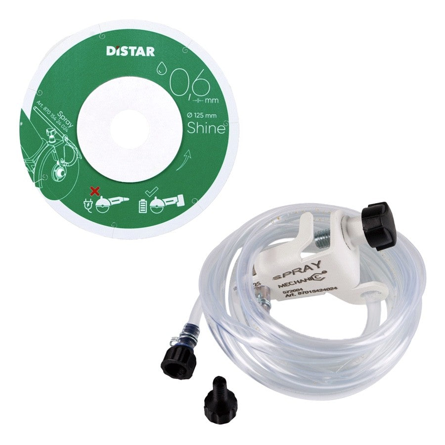 Diamantscheibe SHINE 0,6mm/125mm + SPRAY System DISTAR