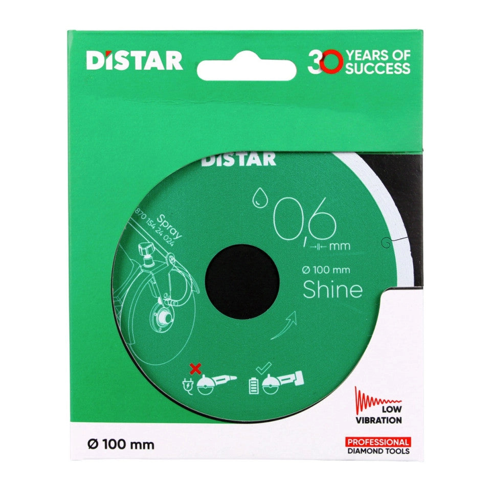 Diamantscheibe SHINE 0,6mm/100mm + SPRAY System DISTAR