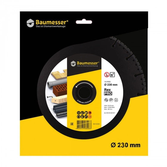 DIAMANTTRENNSCHEIBE 1A1RSS 230 PRO REX – 910315547017