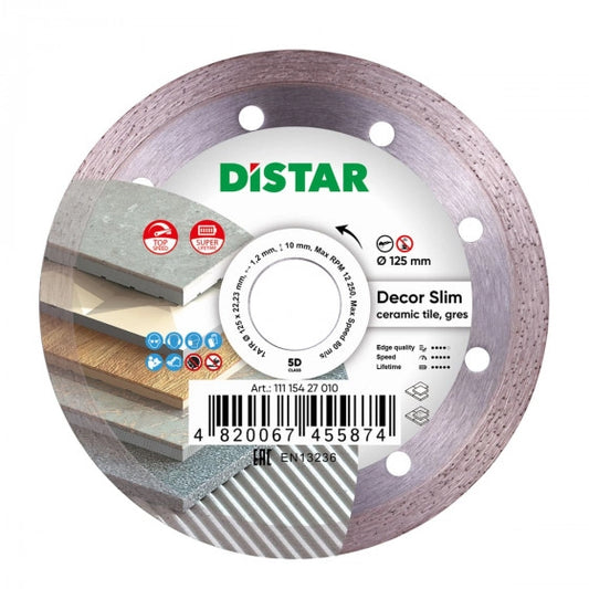 Diamanttrennscheibe 1A1R 115/125x22,23 Decor Slim – 11115427009