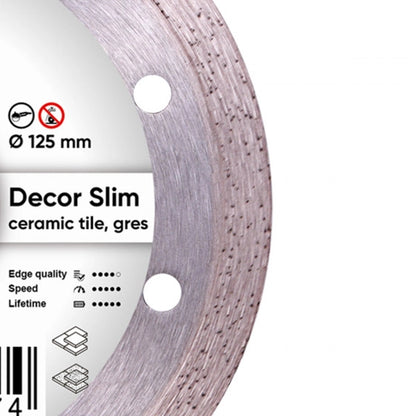 Diamanttrennscheibe 1A1R 115/125x22,23 Decor Slim – 11115427009