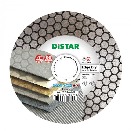 Diamanttrennscheibe 1A1R 115/125x22,23/M14F Edge Dry – 10115085015