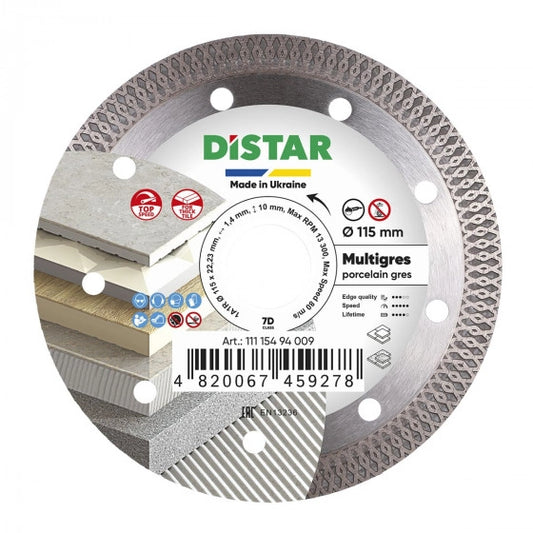Diamanttrennscheibe 1A1R 115/125x22,23 Multigres – 11115494009