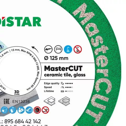 DIAMANTTRENNSCHEIBE 1A1R V 125X22,23 MASTERCUT – 89568442142