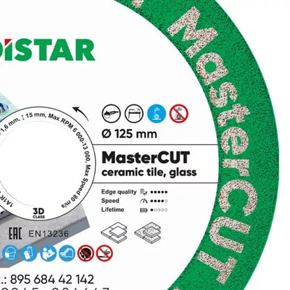 DIAMANTTRENNSCHEIBE 1A1R V 125X22,23 MASTERCUT – 89568442142