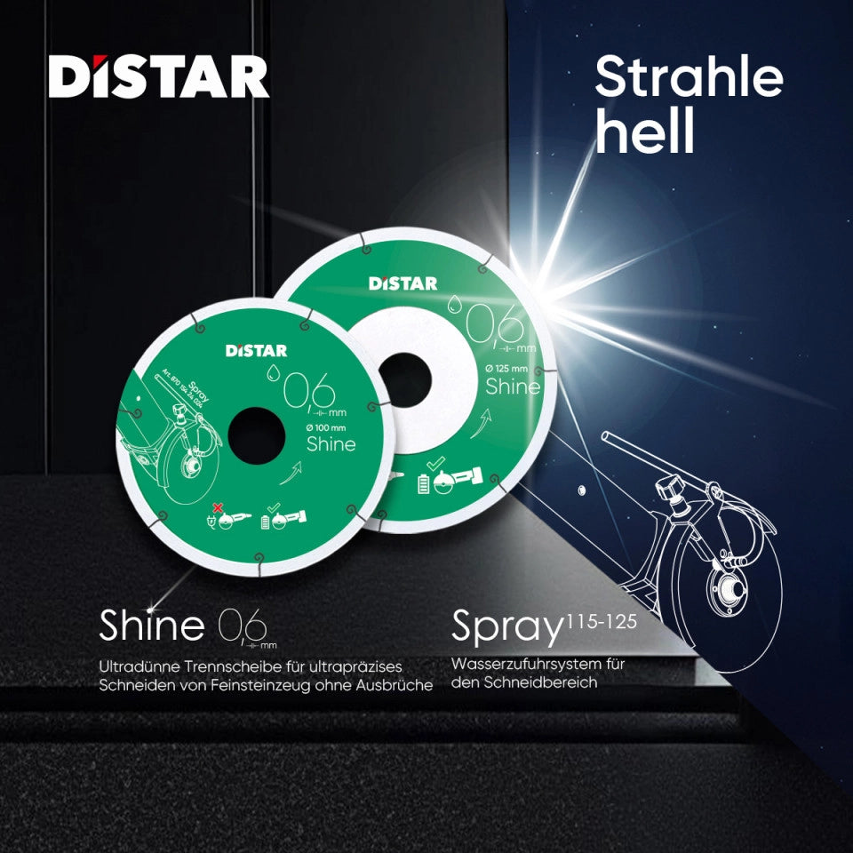 DIAMANTTRENNSCHEIBE 1A1R 100-125X0,6X6X22,23 SHINE – 11127457030