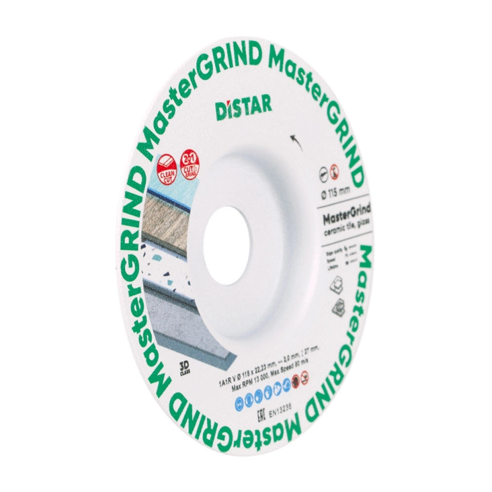 DIAMANTTRENNSCHEIBE 1A1R V 115X1,8/1,5X30X22,23 MASTERGRIND – 87015424065