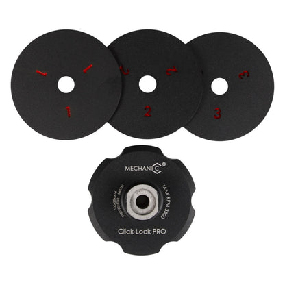 Click-Lock PRO Set  100 mm + 3× Diamant-Polierpads CoolPAD #0 #1 #2